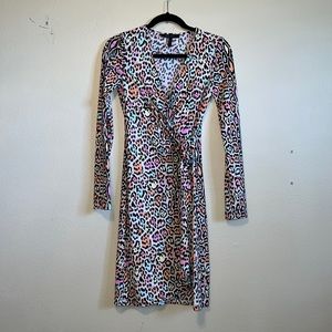 BCBG Maxazria Multicolored leopard dress